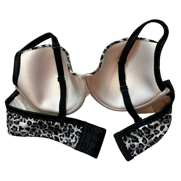 Cacique Multi-way Plunge Bra 44B Underwired Padded Animal Print - Picture 3 of 6